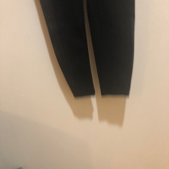 SPANX Sz Sm Black Leggings, Perforated Panels - Picture 3 of 8